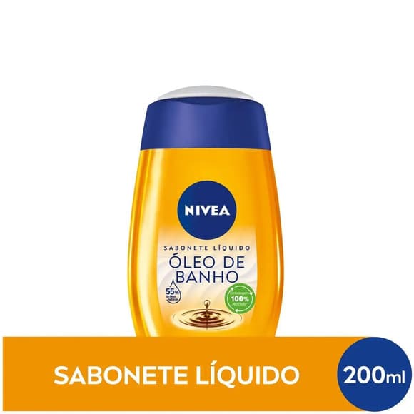 SAB LIQ NIVEA 200ML OLEO DE BANHO