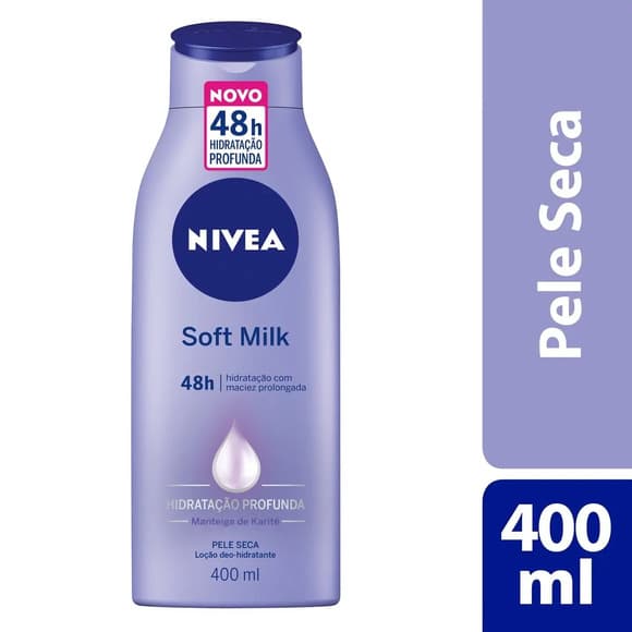 LOC HID NIVEA SOFT MILK PELE SECA 400ML