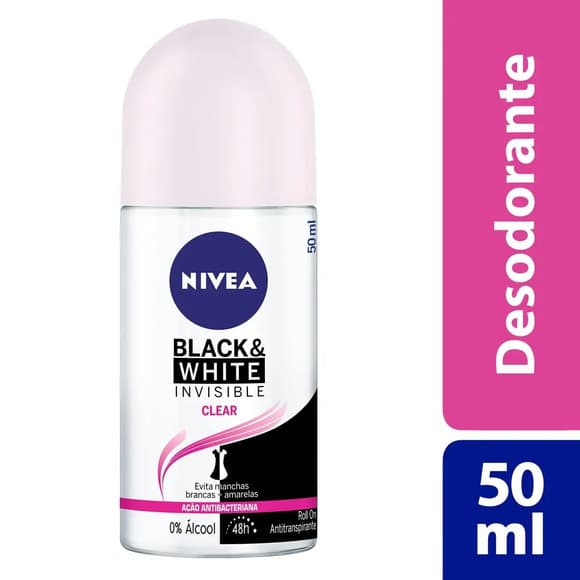 DES ROL NIVEA FEM BLACK WHITE INVISIBLE 50ML