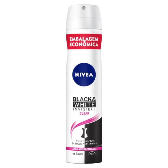 DES AERO NIVEA FEM BLACK WHITE INVISIBLE 200ML