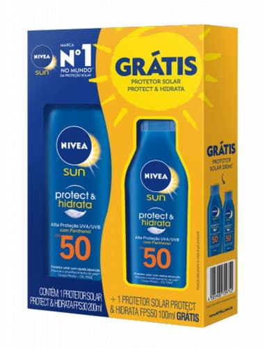 KIT PROT SOL NIVEA FPS50 200ML GRATIS FPS50 100ML