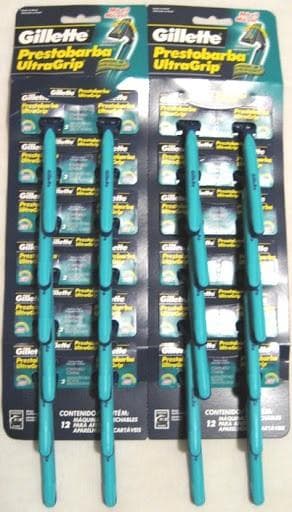 APAR BARBEAR GILLETTE PRESTOBARBA ULTRAGRIP VERDE 2UN