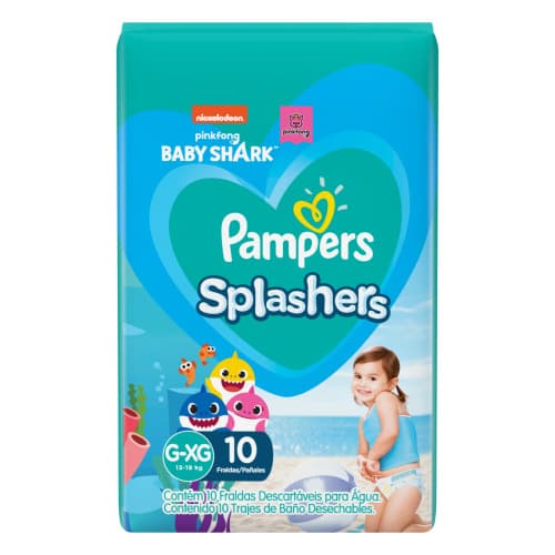 FRD PAMPERS SPLASHERS PARA NADAR G/XG C/10
