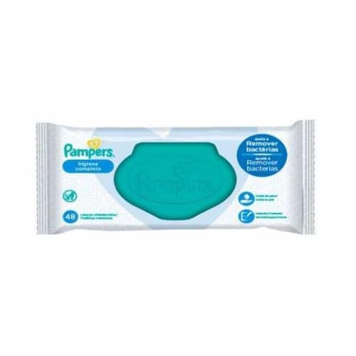 TOALHA UMED PAMPERS HIGIENE COMPLETA C/48