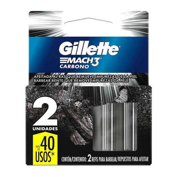 APAR BARBEAR GILLETTE MACH3 CARBONO 2UN