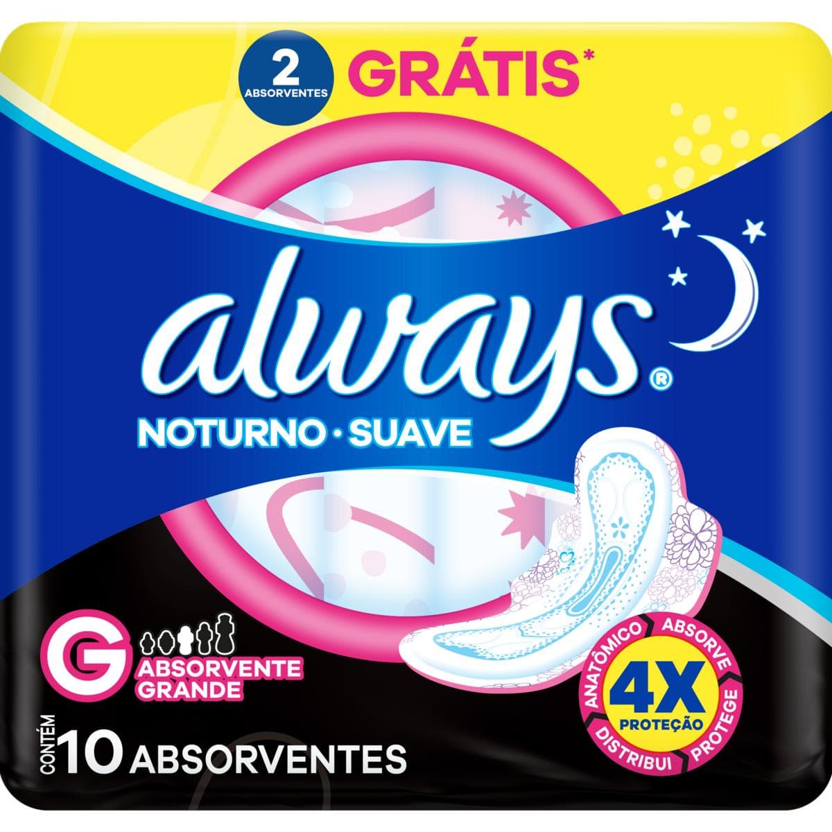 ABS ALWAYS SUAVE NOTURNO 10UN