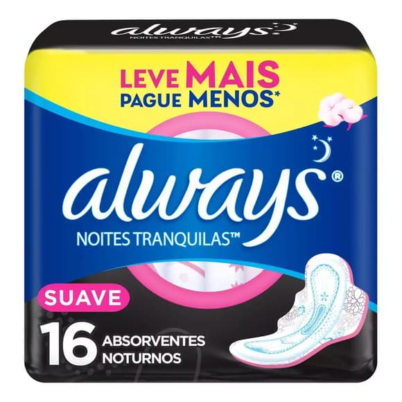 ABS ALWAYS NOITES TRANQ C/A SUAVE L16 P14
