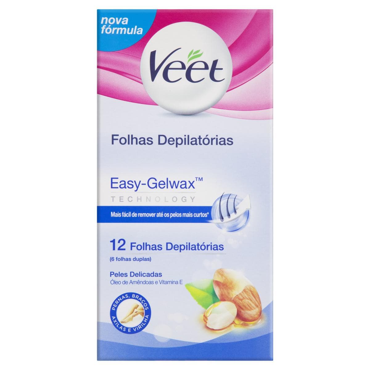 FOLHAS VEET CORPO PURE FRESH C/12