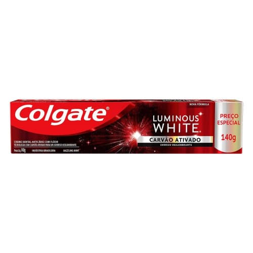 CR DENTAL COLGATE LUMINOUS WHITE CARVAO 140G