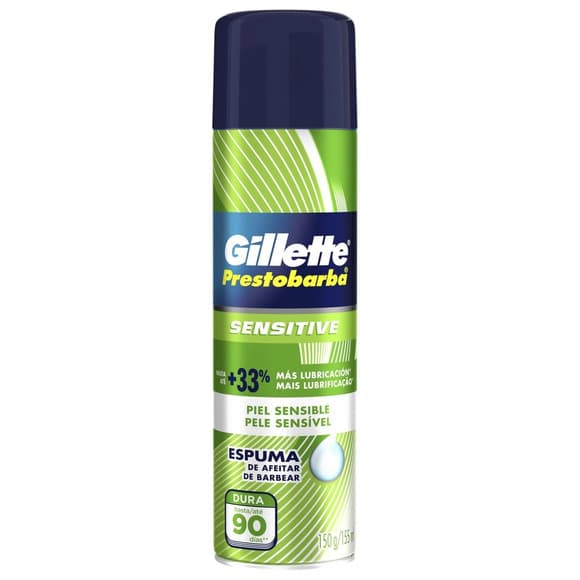 ESPUMA BARBEAR GILLETTE SENSIVEL 150G