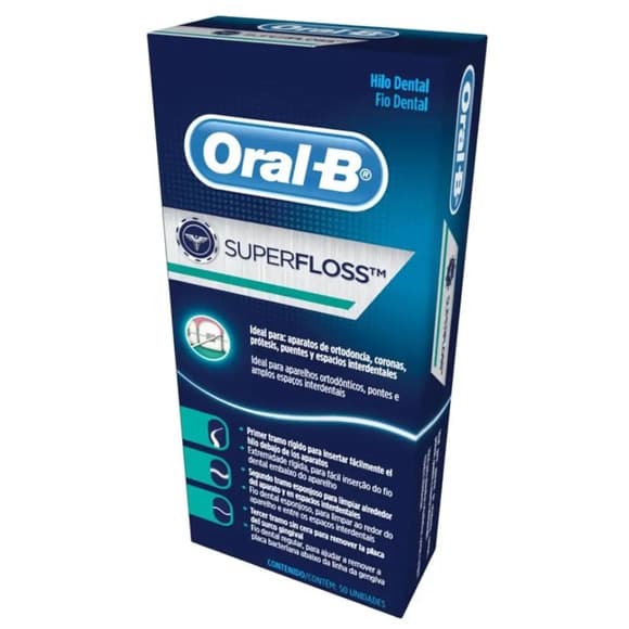 FIO DENTAL ORAL-B SUPER FLOSS 50M