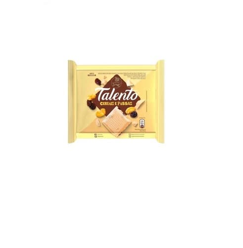 CHOC TALENTO BRANCO CEREAIS PASSAS 85G