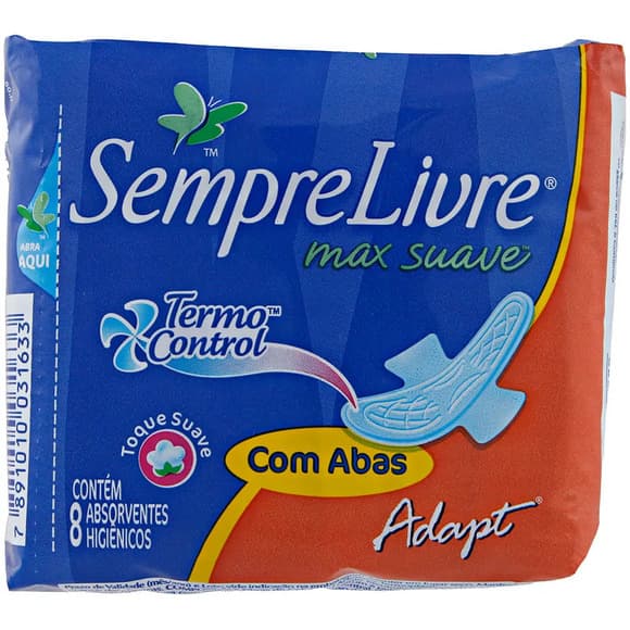 ABS SEMPRE LIVRE ADAPT SUAVE C/A 8UN
