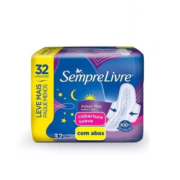 ABS SEMPRE LIVRE ADAPT PLUS NOITE E DIA C/A 32UN