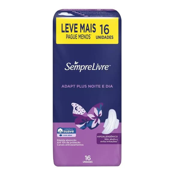 ABS SEMPRE LIVRE ADAPT PLUS SUAVE C/A 16UN
