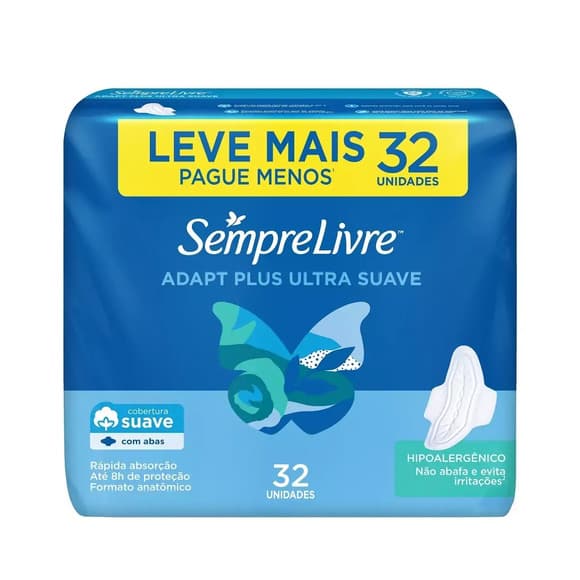 ABS SEMPRE LIVRE CONFORT DIURNO SUAVE C/A 32UN