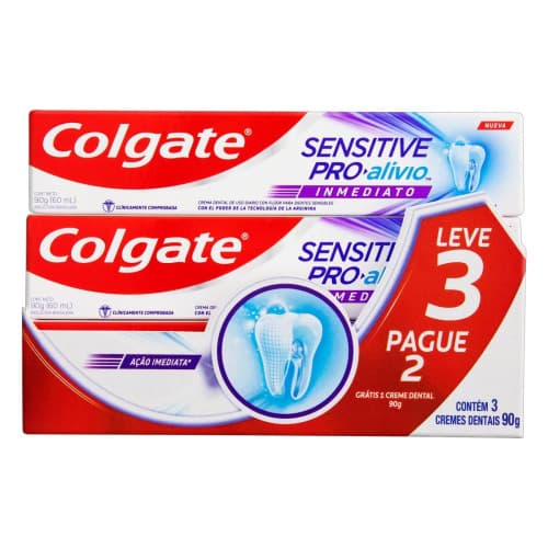 CR DENTAL COLGATE SENSITIVE PRO ALIVIO ORIGINAL 90G CX/3