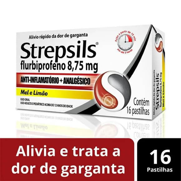 STREPSILS MEL/LIMAO C/16 PASTILHAS