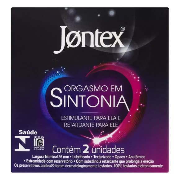 PRES JONTEX ORGASMO EM SINTONIA C/2
