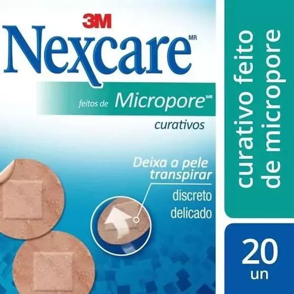 CURATIVO NEXCARE MICROPORE REDONDO C/20