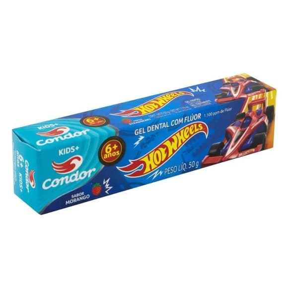 GEL DENTAL HOT WHEELS MORANGO 50G