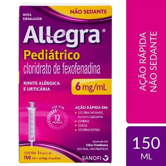 ALLEGRA PED + SERINGA 150ML