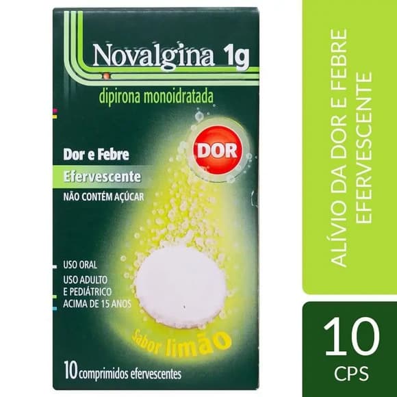 NOVALGINA EFERVESCENTE 1G C/10 COMPRIMIDOS