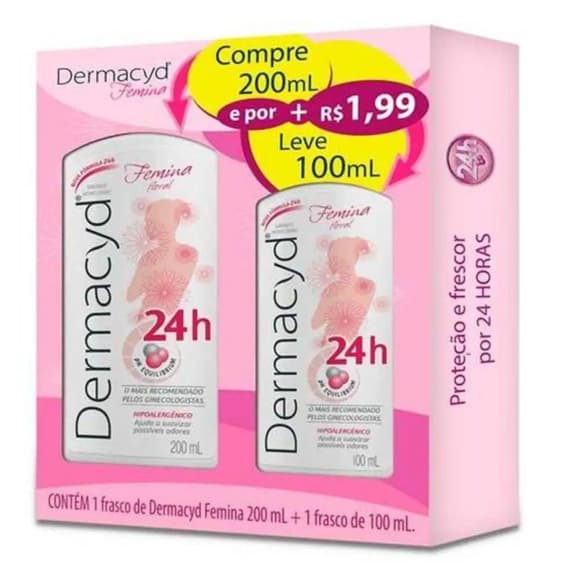 KIT DERMACYD FEMINA 200ML+100ML