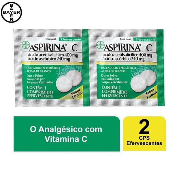 ASPIRINA C LIMAO 2"S CX/50