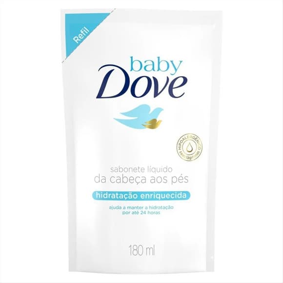 SAB LIQ DOVE BABY 180ML