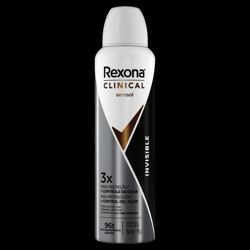 DES AERO REXONA FEM CLINICAL INVISIBLE 150ML