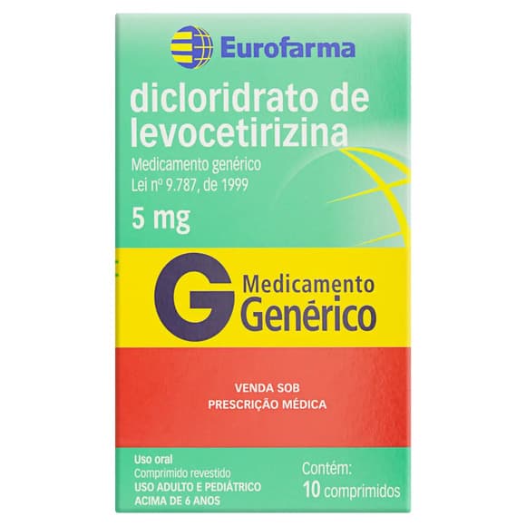 DICL LEVOCETIRIZINA 5MG 10''S EUROFARMA