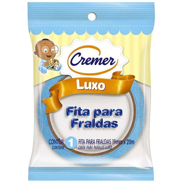 FITA BRANCA PARA FRALDAS