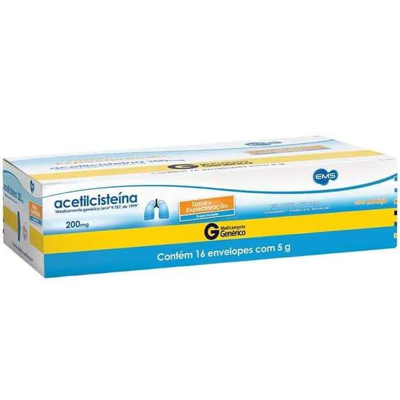 ACETILCISTEINA 200MG 16 ENV EMS