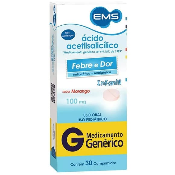 ACIDO ACETIL 100MG 30"S EMS