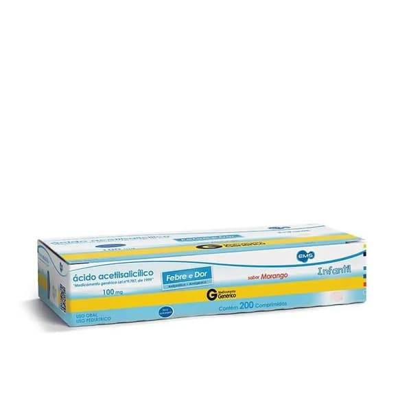 ACIDO ACETIL 100MG INF 10"S EMS CX C/20