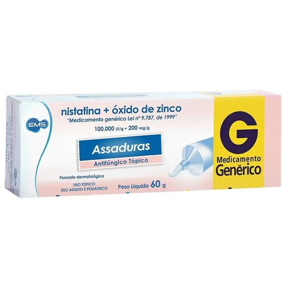 NISTATINA+OXIDO ZINCO 60G EMS