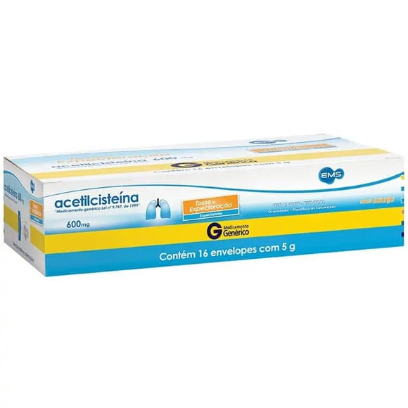 ACETILCISTEINA 600MG 16 ENV EMS