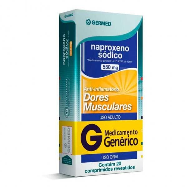 NAPROXENO SOD 550MG 20''S GERMED