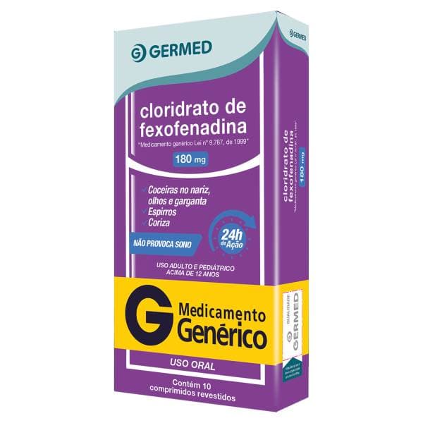 CLOR FEXOFENADINA 180MG 10''S GERMED