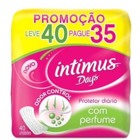 ABS INTIMUS PROT DIARIO FRESCOR COM PERFUME S/A L+P- C/40