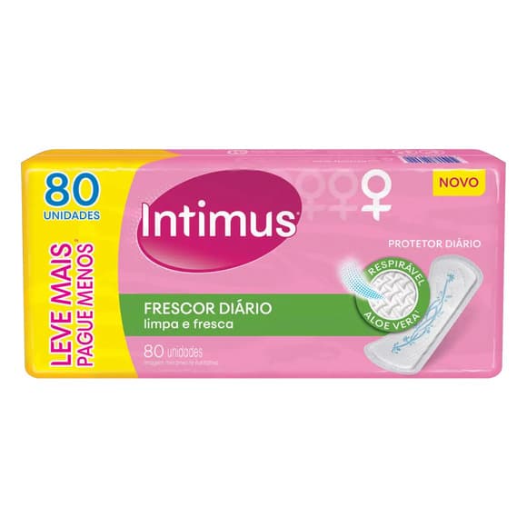 ABS INTIMUS PROT DIARIO FRESCOR COM PERFUME S/A L+P- C/80