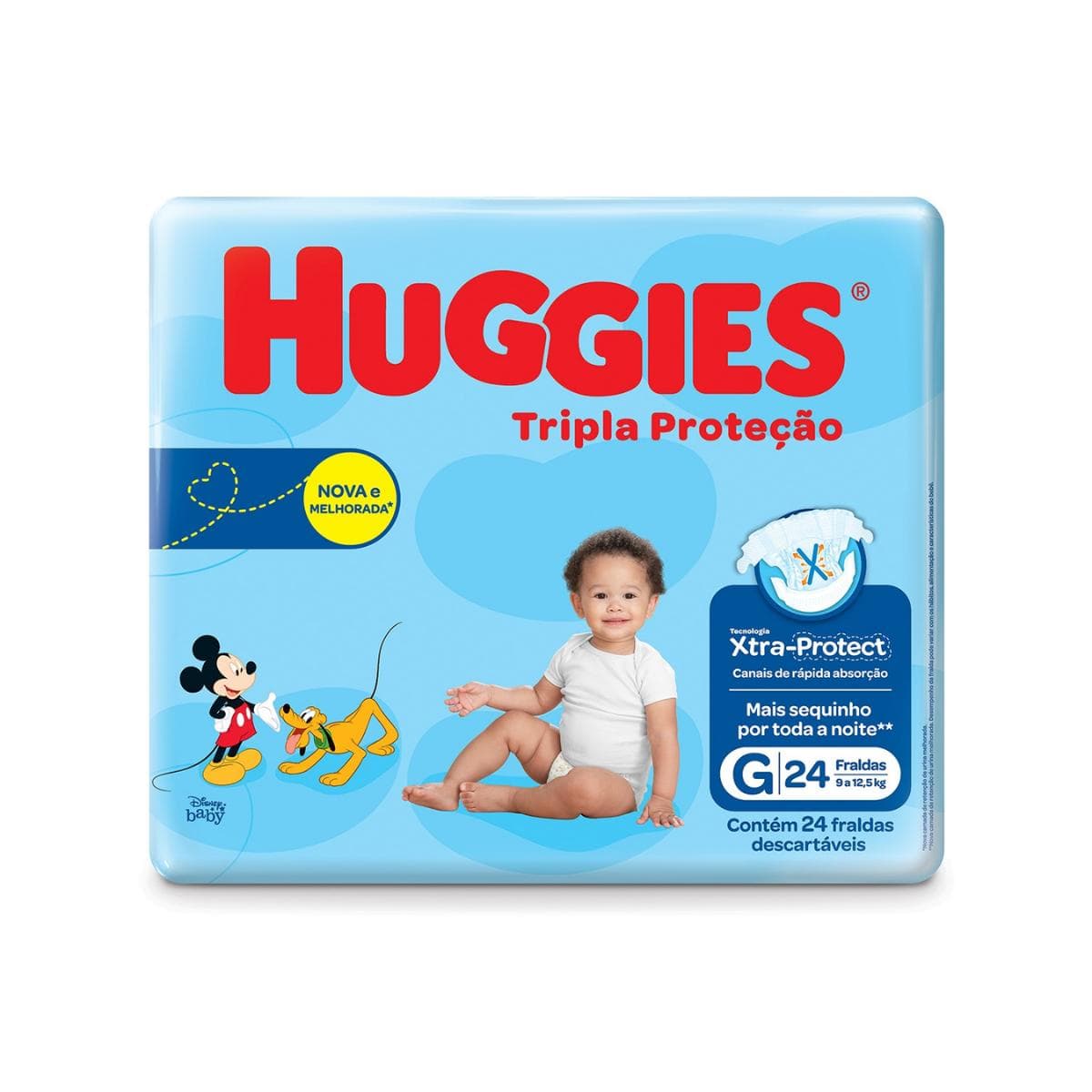 FRD HUGGIES RAPIDA ABSORCAO JUMBO G C/24