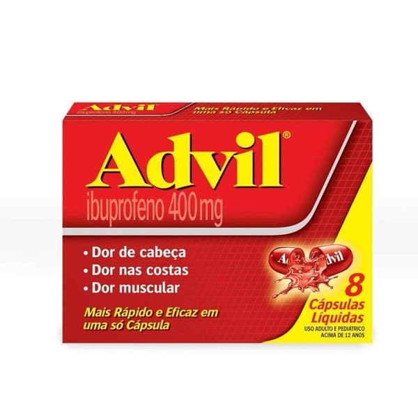 ADVIL GEL 400MG 8"S