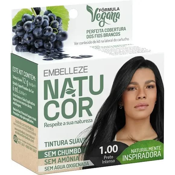 TINT NATUCOR 1.00 PRETO INTENSO