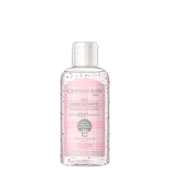 ALCOOL GEL GIOVANNA BABY ROSA 60ML