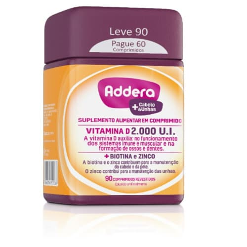 ADDERA+CABELO UNHAS 2000UI 90"S