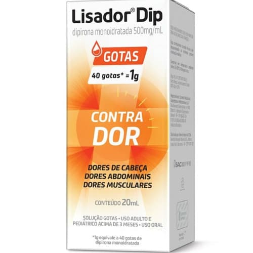 LISADOR DIP 500MG 20ML