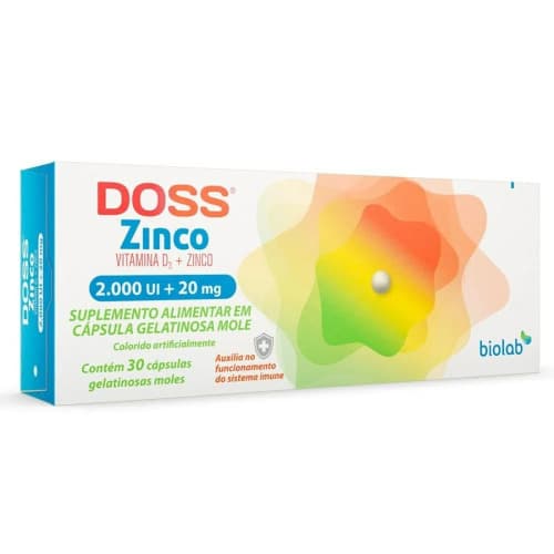 DOSS ZINCO 2000UI +20MG 30"S