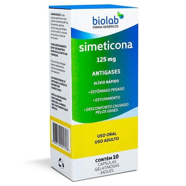 SIMETICONA 125MG 15''S BIOLAB